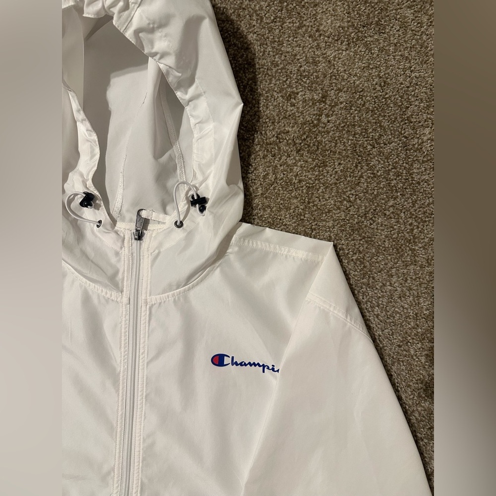 Half zip White champion windbreaker - Picture 2 of 4